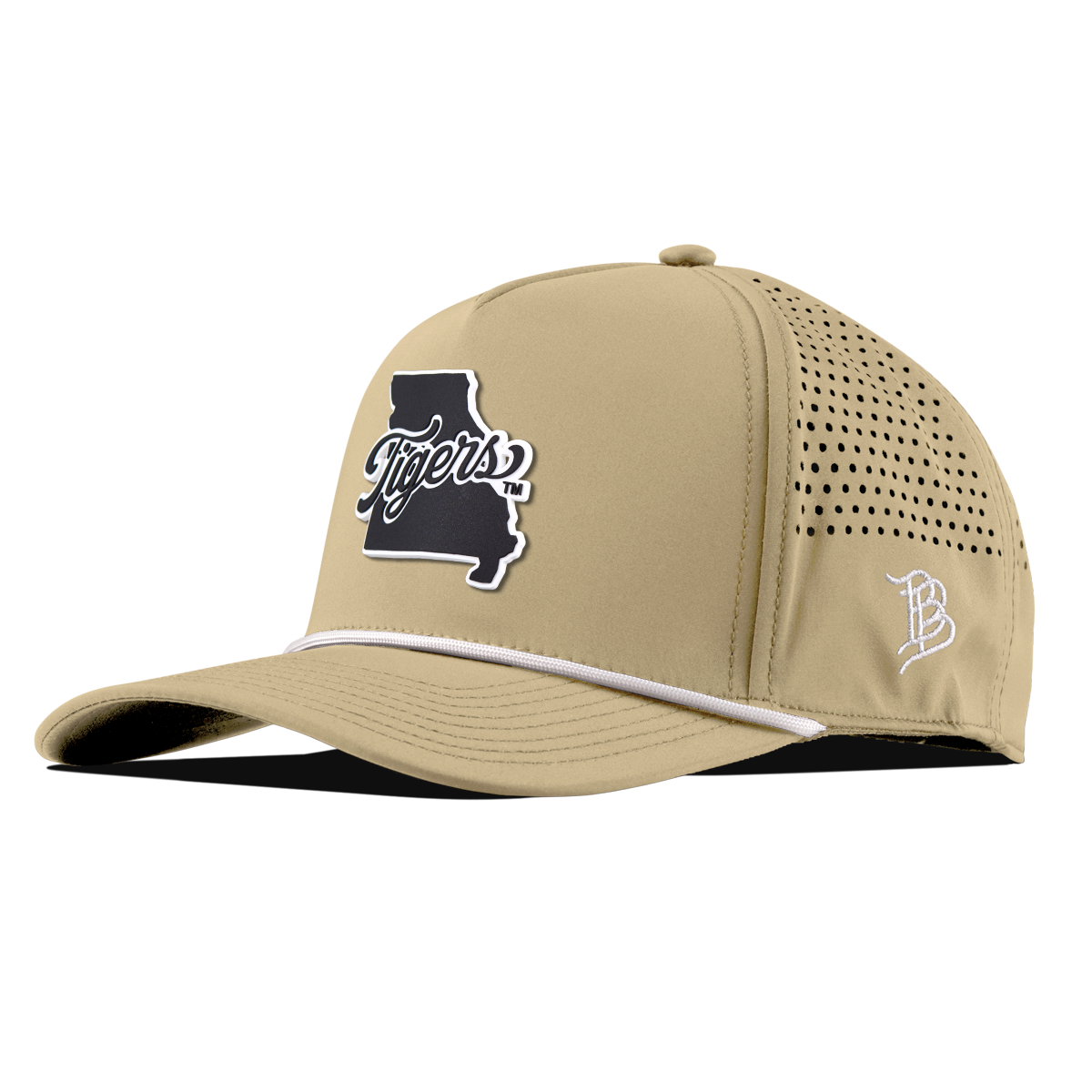 University of Missouri "Missouri Tigers State Script" Curved 5 Panel Rope Desert