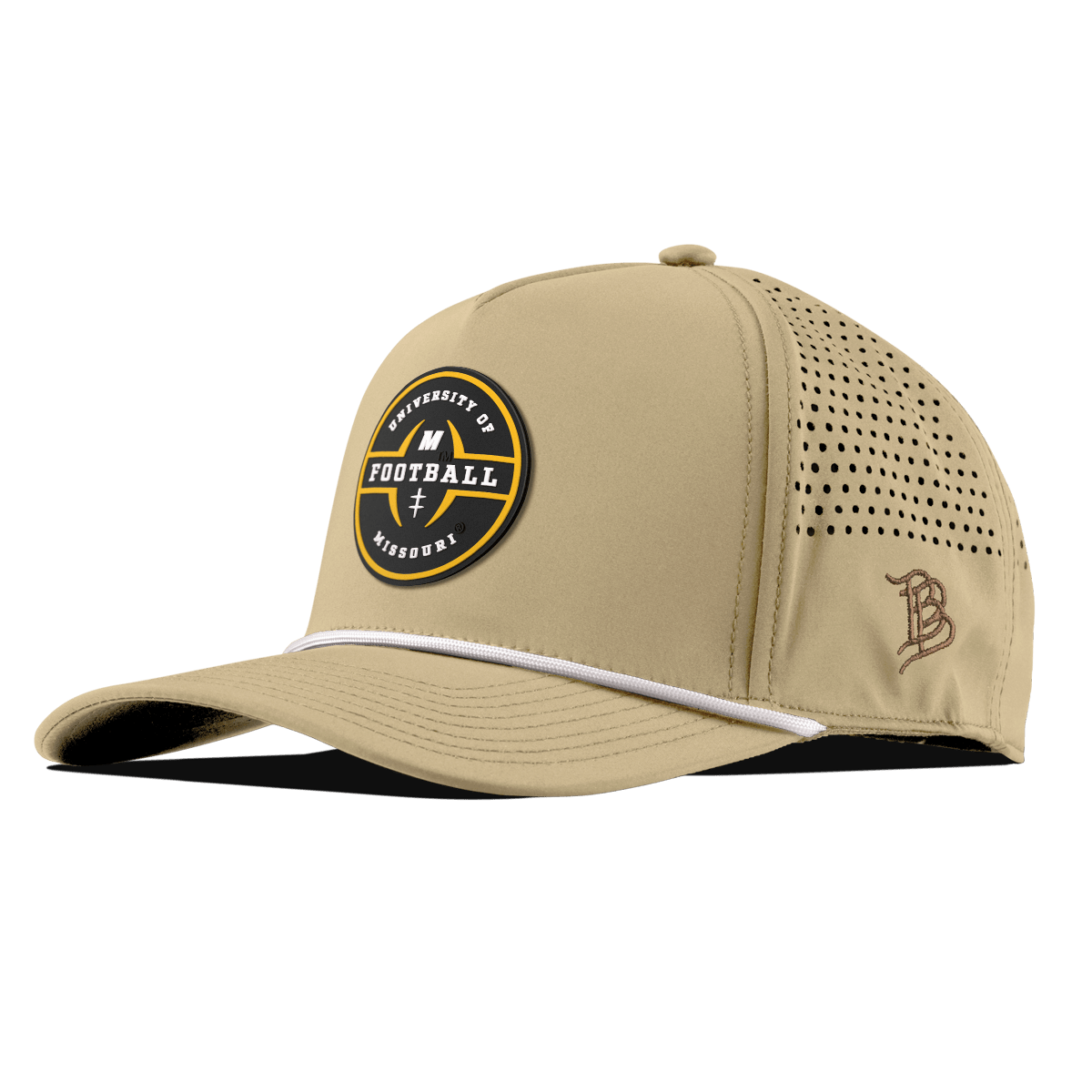 University of Missouri "Mizzou Football" Curved 5 Panel Rope Desert