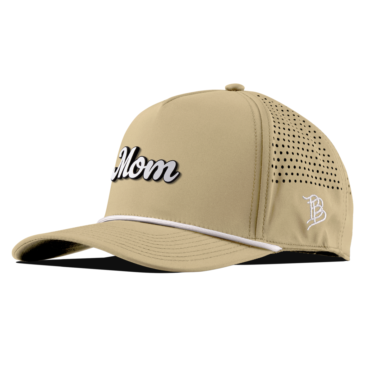 Mom Script Curved 5 Panel Rope Desert