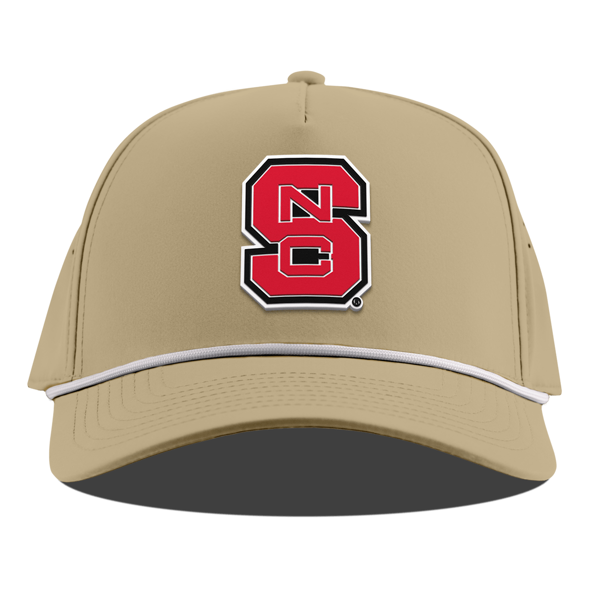 North Carolina State "NC State Block" Curved 5 Panel Rope Desert