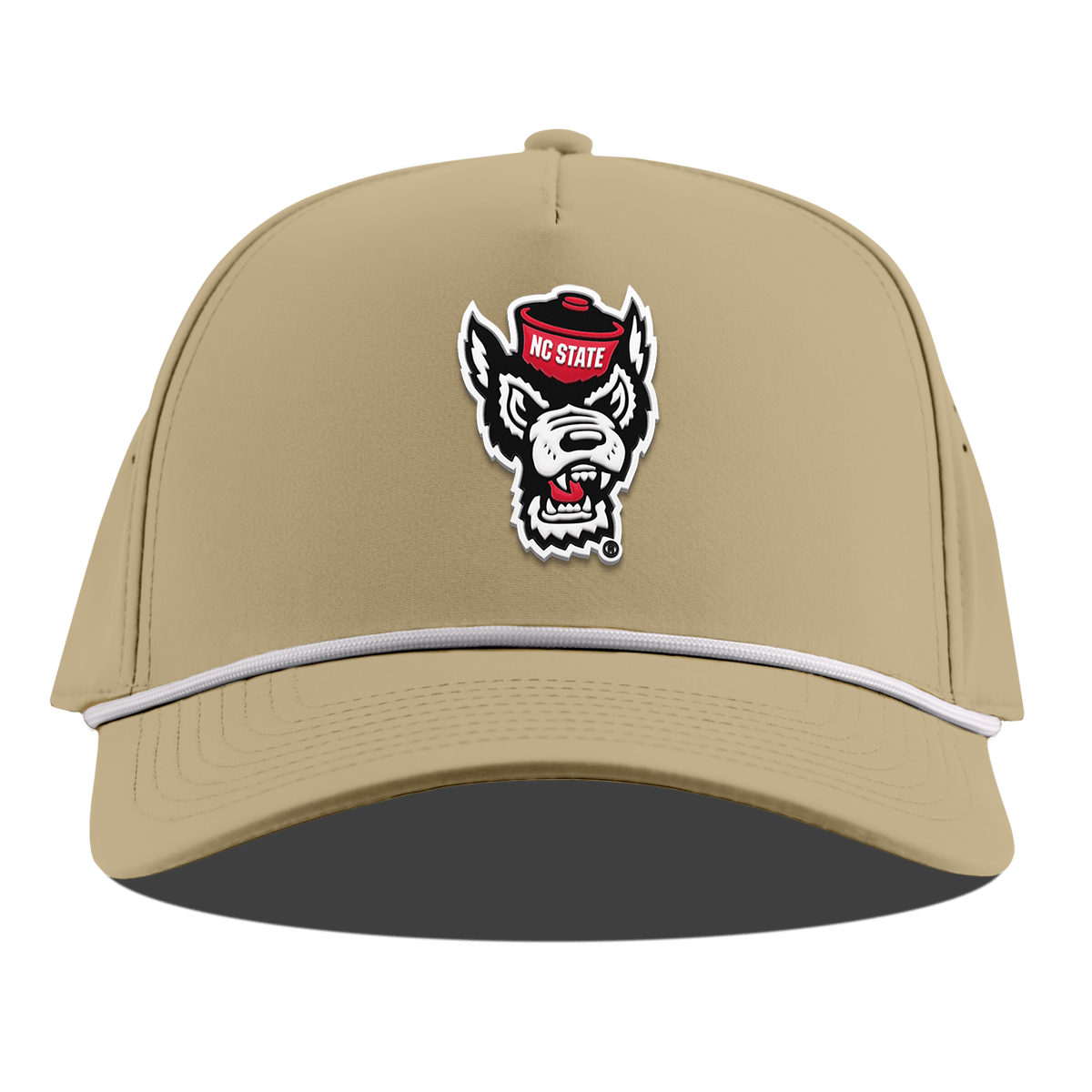 North Carolina State "NC State Team Logo" Curved 5 Panel Rope Desert