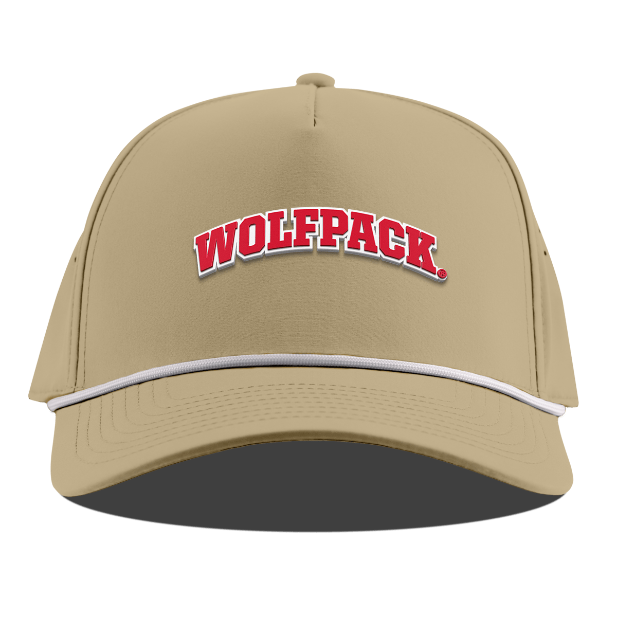 North Carolina State "NC State Wolfpack" Curved 5 Panel Rope Desert