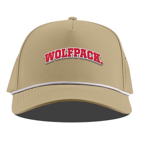North Carolina State "NC State Wolfpack" Curved 5 Panel Rope Desert