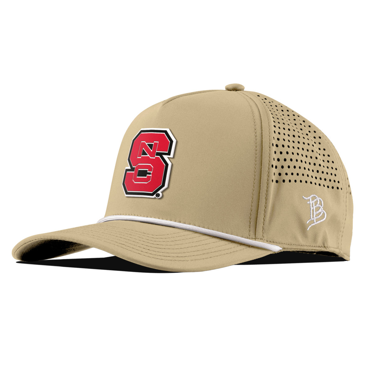 North Carolina State "NC State Block" Curved 5 Panel Rope Desert
