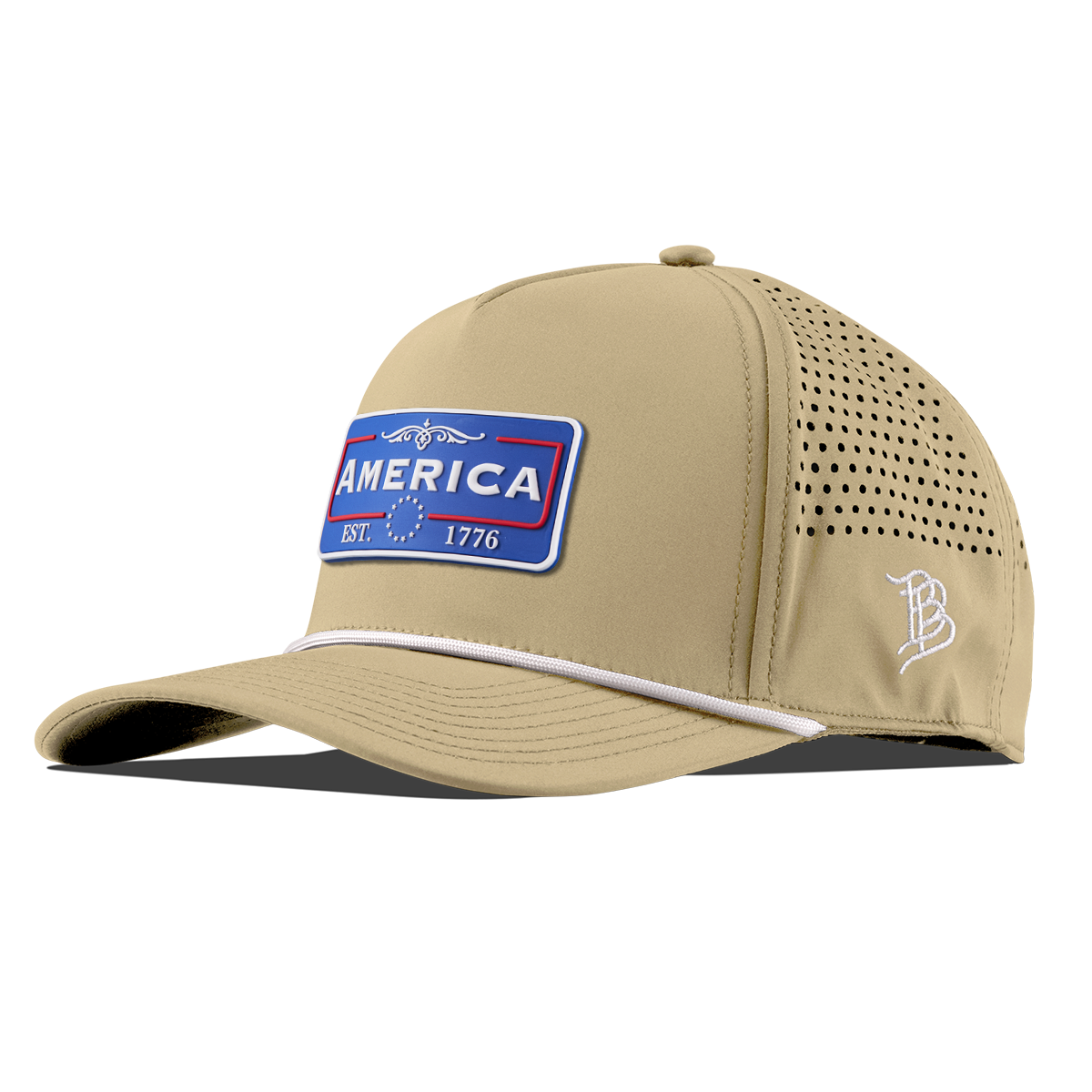 National Pride Curved 5 Panel Rope Desert