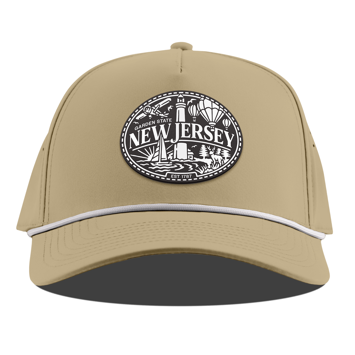 New Jersey Traveler Curved 5 Panel Rope Desert