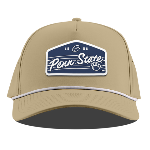 Penn State University "Nittany Lions Football" Curved 5 Panel Rope Desert