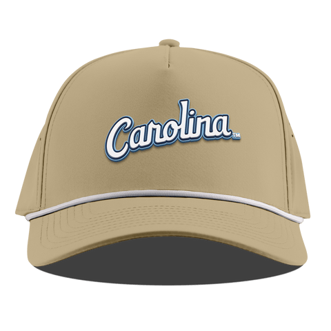 University of North Carolina "North Carolina Script" Curved 5 Panel Rope Desert