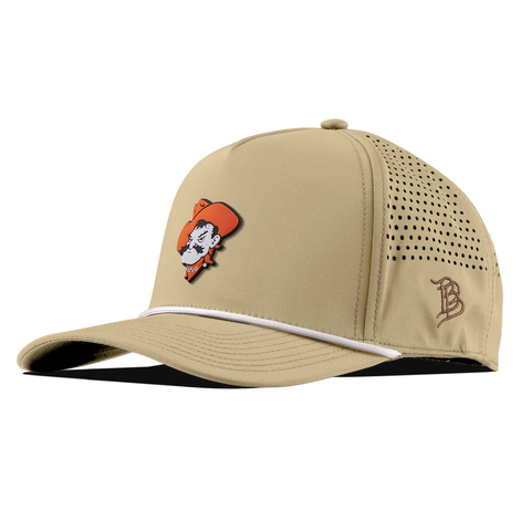 Oklahoma State University "OSU Pistol Pete" Curved 5 Panel Rope Desert