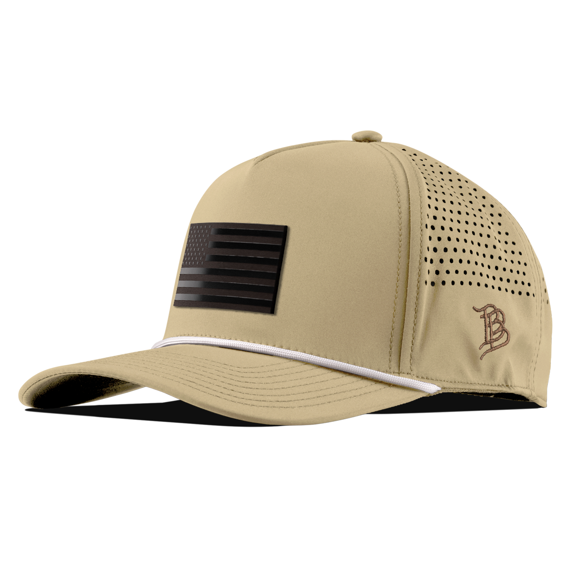 Old Glory Midnight Curved 5 Panel Rope Desert/White