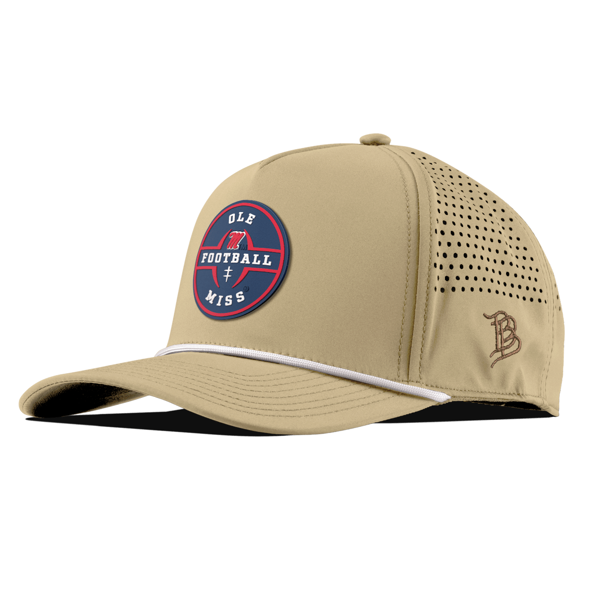 University of Mississippi "Ole Miss Football Legacy" Curved 5 Panel Rope Desert