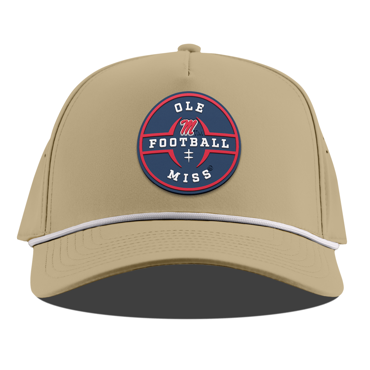 University of Mississippi "Ole Miss Football Legacy" Curved 5 Panel Rope Desert