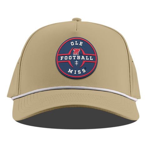 University of Mississippi "Ole Miss Football Legacy" Curved 5 Panel Rope Desert