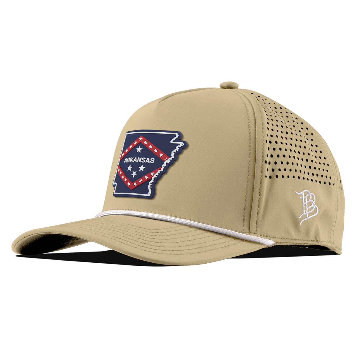 Arkansas Patriot Series Curved 5 Panel Rope Desert