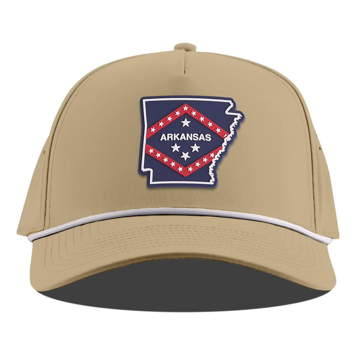 Arkansas Patriot Series Curved 5 Panel Rope Desert