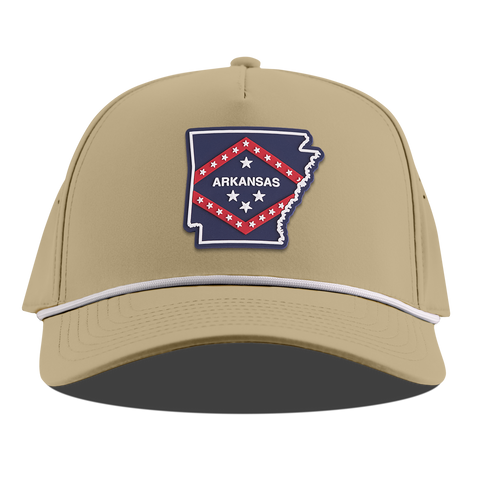 Arkansas Patriot Series Curved 5 Panel Rope Desert