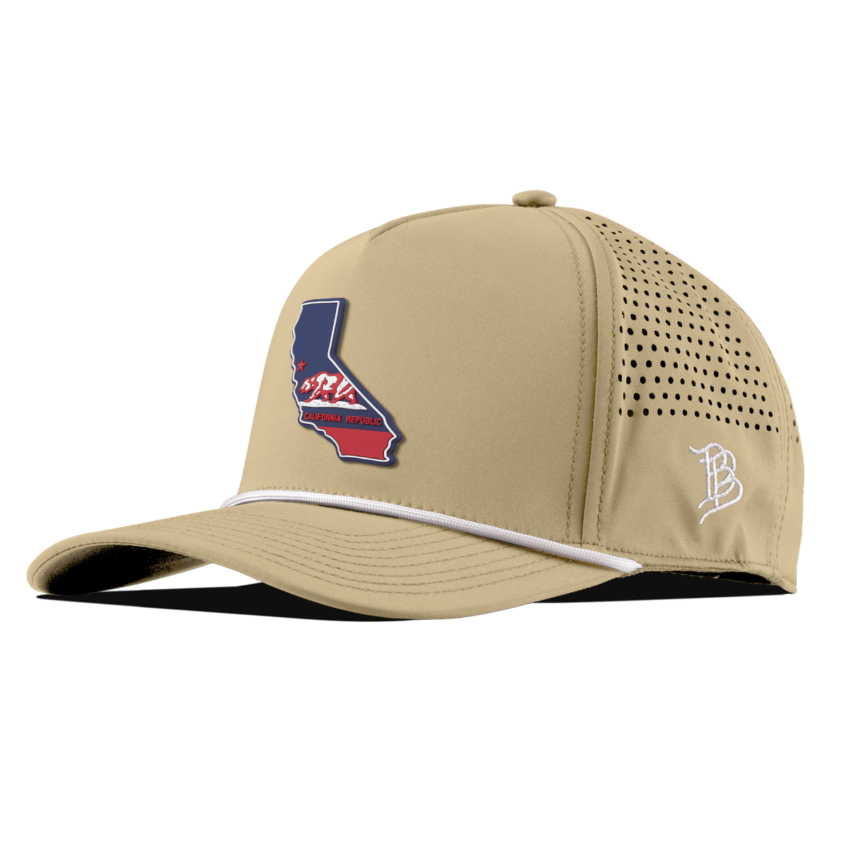 California Patriot Series Curved 5 Panel Rope Desert