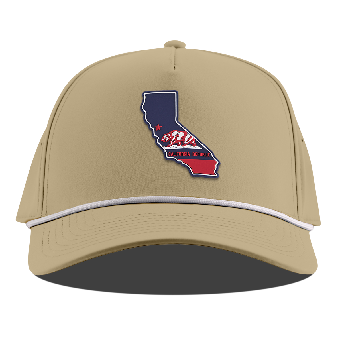 California Patriot Series Curved 5 Panel Rope Desert