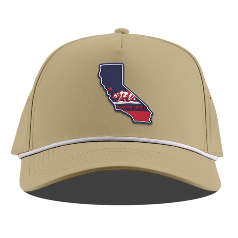 California Patriot Series Curved 5 Panel Rope Desert