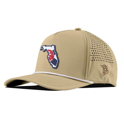 Florida Patriot Series Curved 5 Panel Rope Desert/White