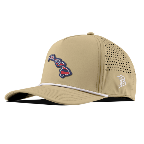 Hawaii Patriot Series Curved 5 Panel Rope Desert
