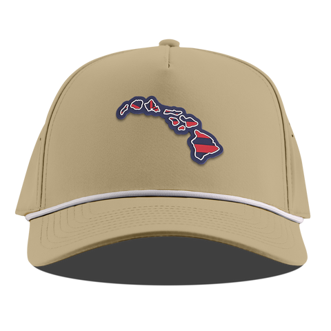 Hawaii Patriot Series Curved 5 Panel Rope Desert