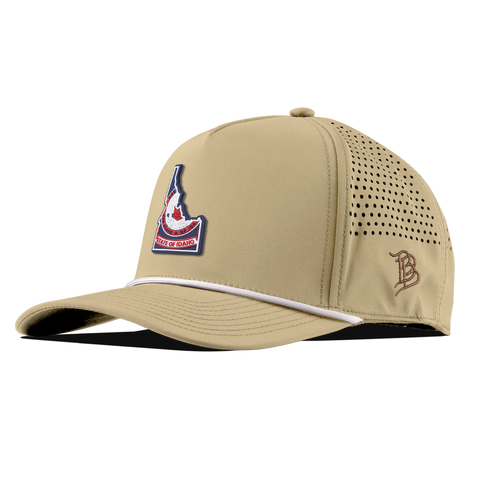 Idaho Patriot Series Curved 5 Panel Rope Desert/White