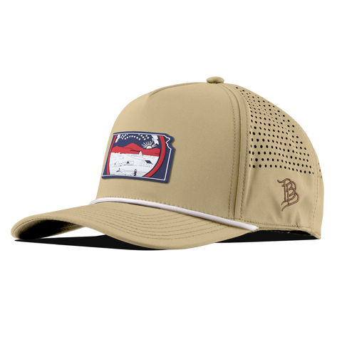 Kansas Patriot Series Curved 5 Panel Rope Desert/White