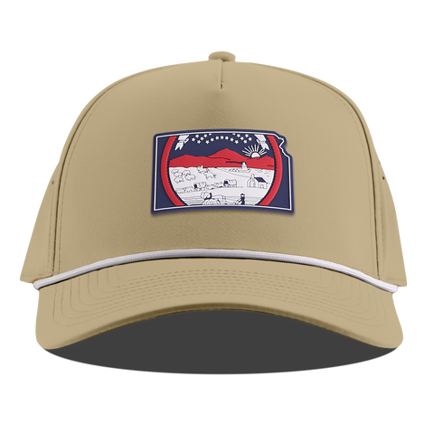 Kansas Patriot Series Curved 5 Panel Rope Desert