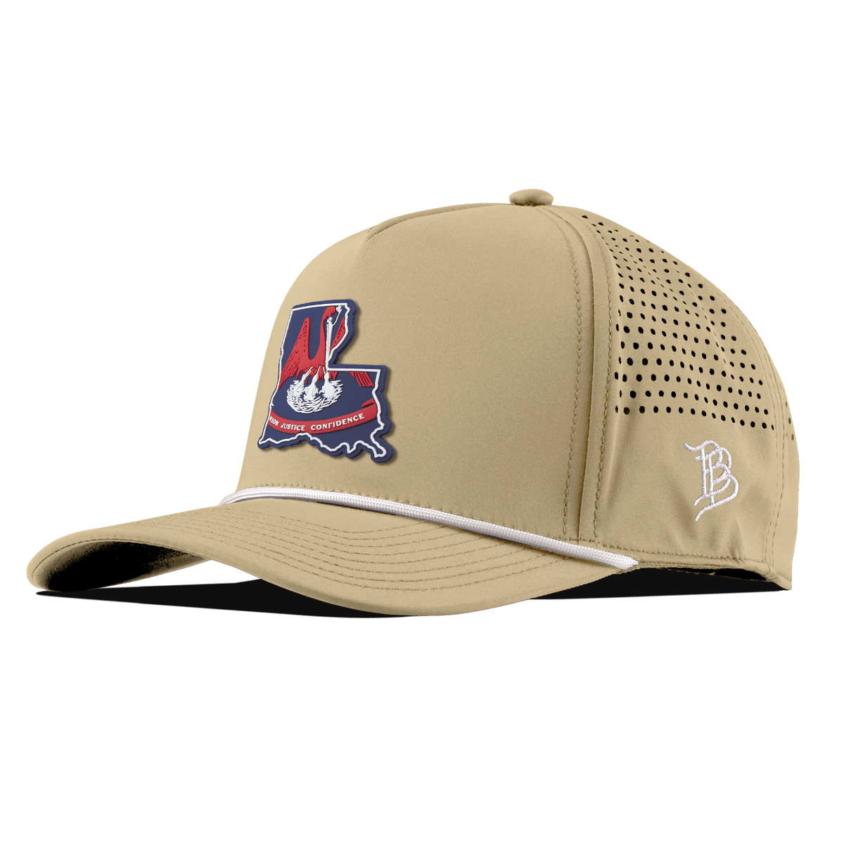 Louisiana Patriot Series Curved 5 Panel Rope Desert