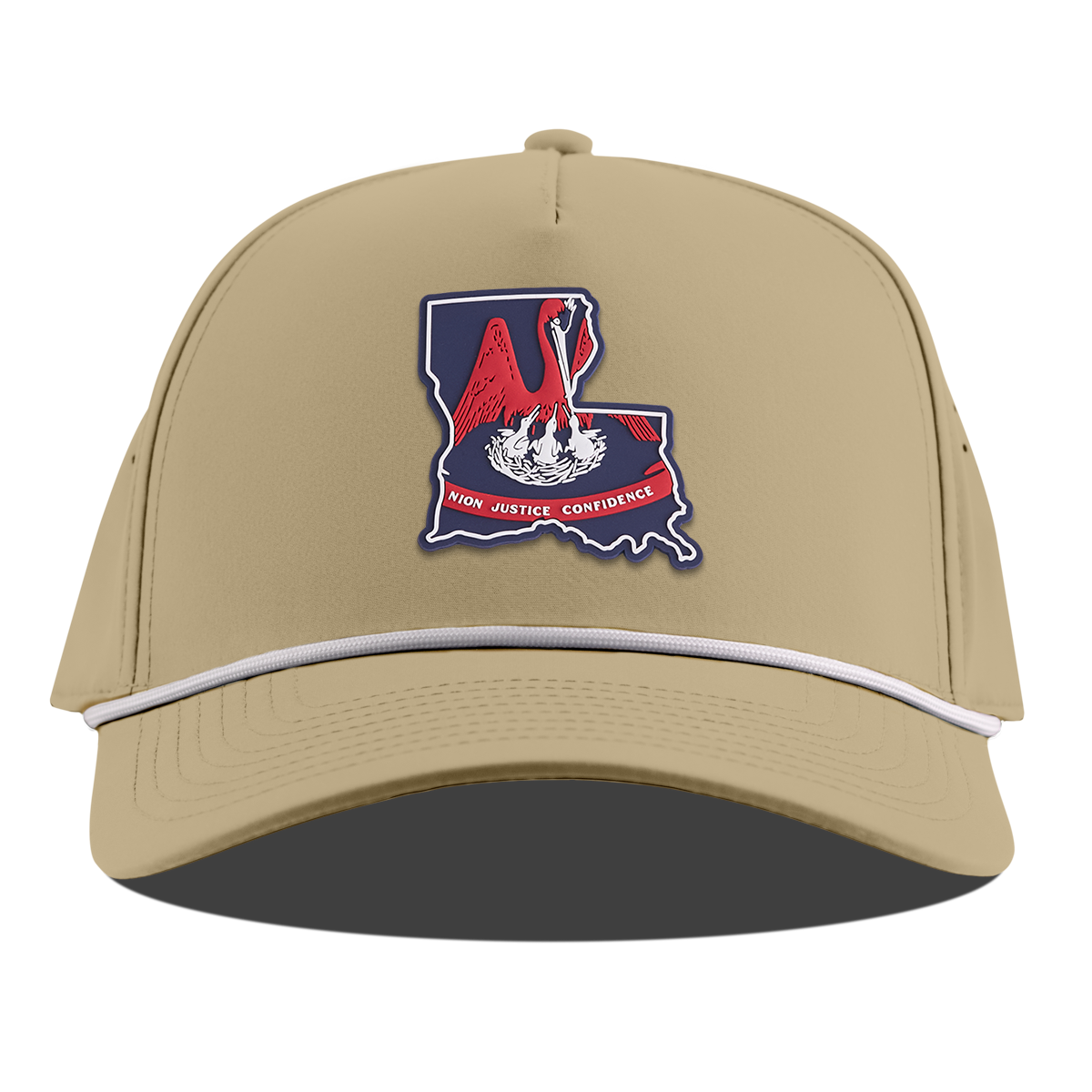Louisiana Patriot Series Curved 5 Panel Rope Desert