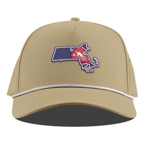 Massachusetts Patriot Series Curved 5 Panel Rope Desert