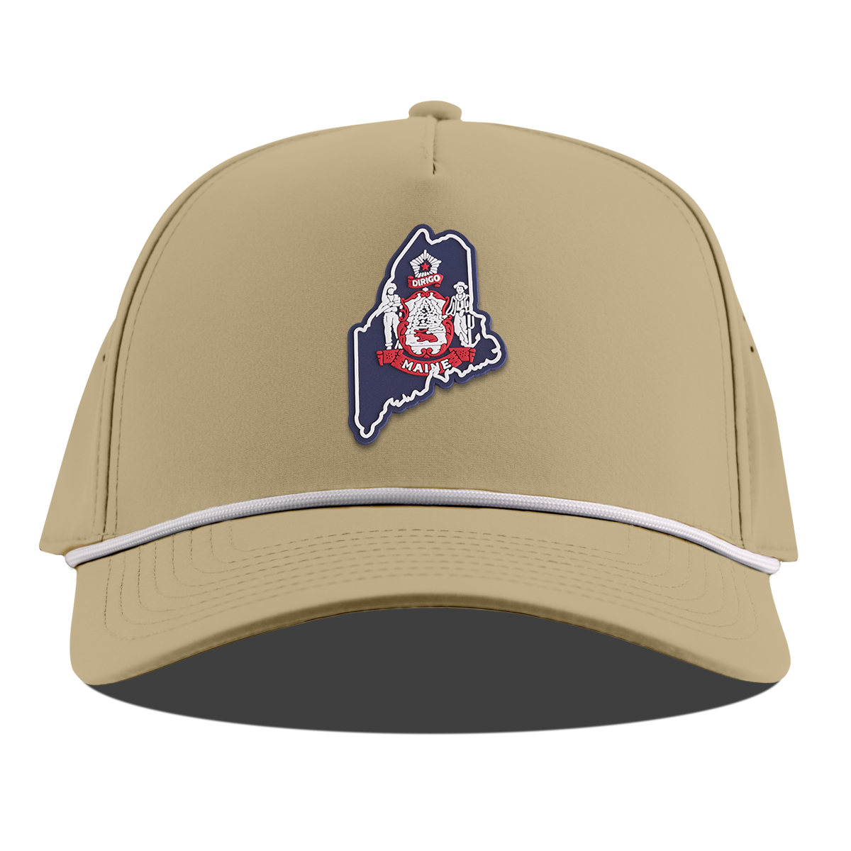 Maine Patriot Series Curved 5 Panel Rope Desert