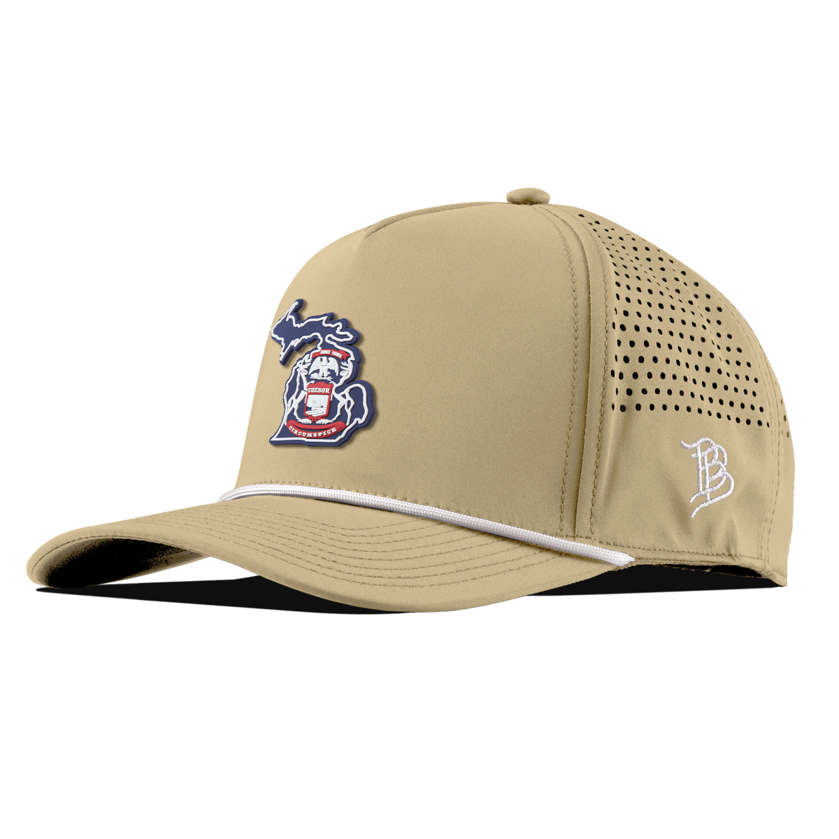 Michigan Patriot Series Curved 5 Panel Rope Desert