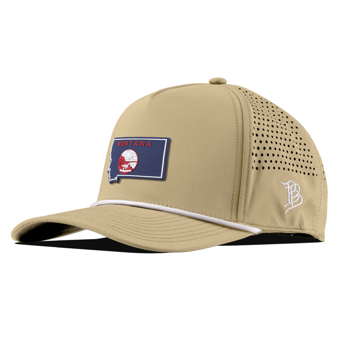 Montana Patriot Series Curved 5 Panel Rope Desert