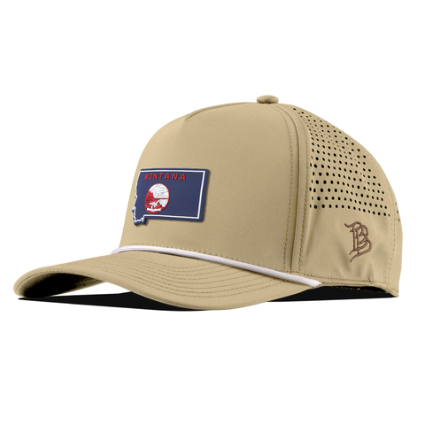 Montana Patriot Series Curved 5 Panel Rope Desert/White