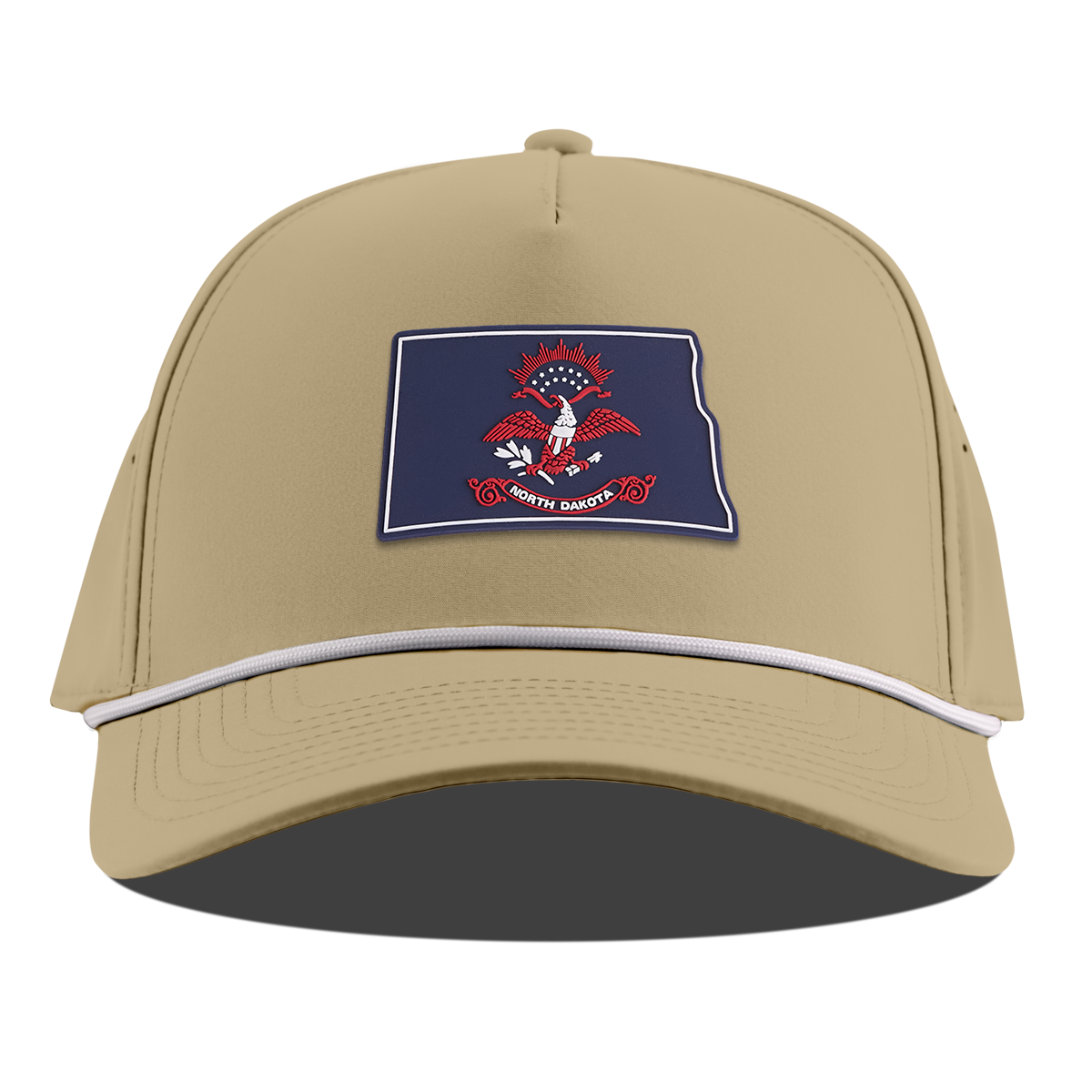 North Dakota Patriot Series Curved 5 Panel Rope Desert