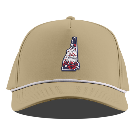 New Hampshire Patriot Series Curved 5 Panel Rope Desert