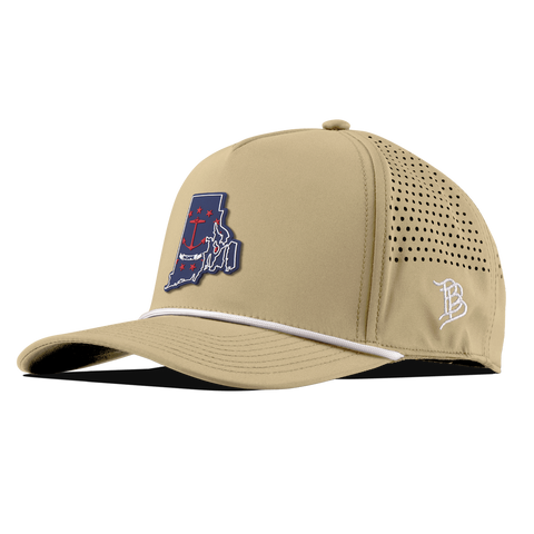 Rhode Island Patriot Series Curved 5 Panel Rope Desert