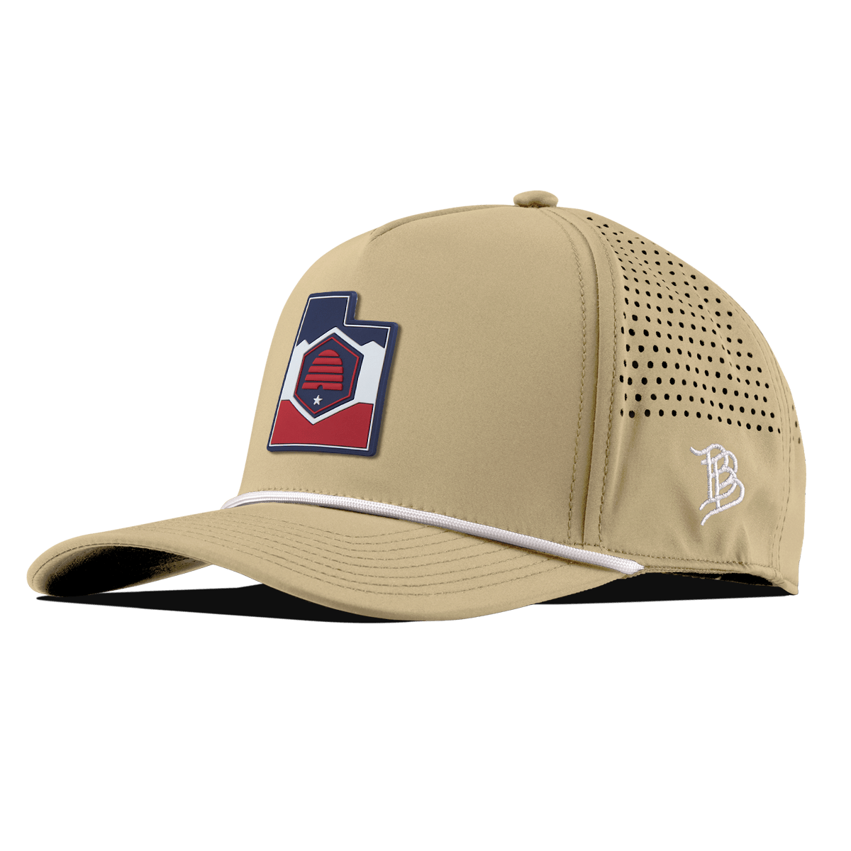 Utah Patriot Series Curved 5 Panel Rope Desert