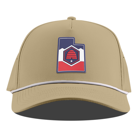 Utah Patriot Series Curved 5 Panel Rope Desert