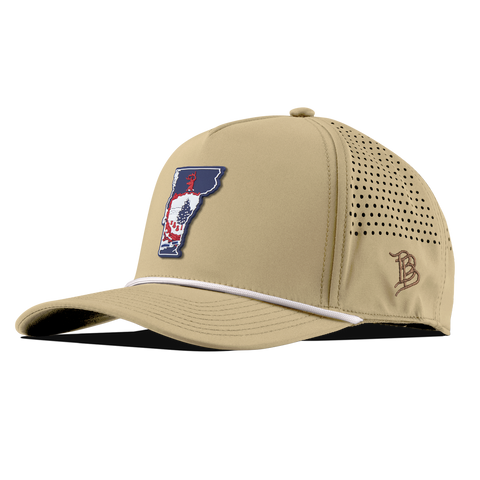 Vermont Patriot Series Curved 5 Panel Rope Desert/White