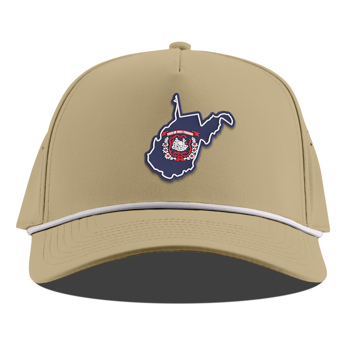 West Virginia Patriot Series Curved 5 Panel Rope Desert