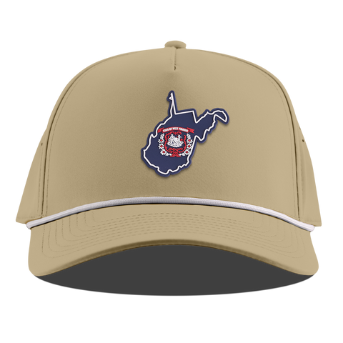 West Virginia Patriot Series Curved 5 Panel Rope Desert