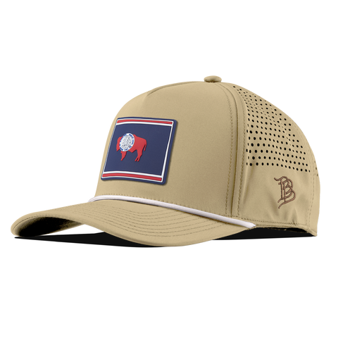 Wyoming Patriot Series Curved 5 Panel Rope Desert/White