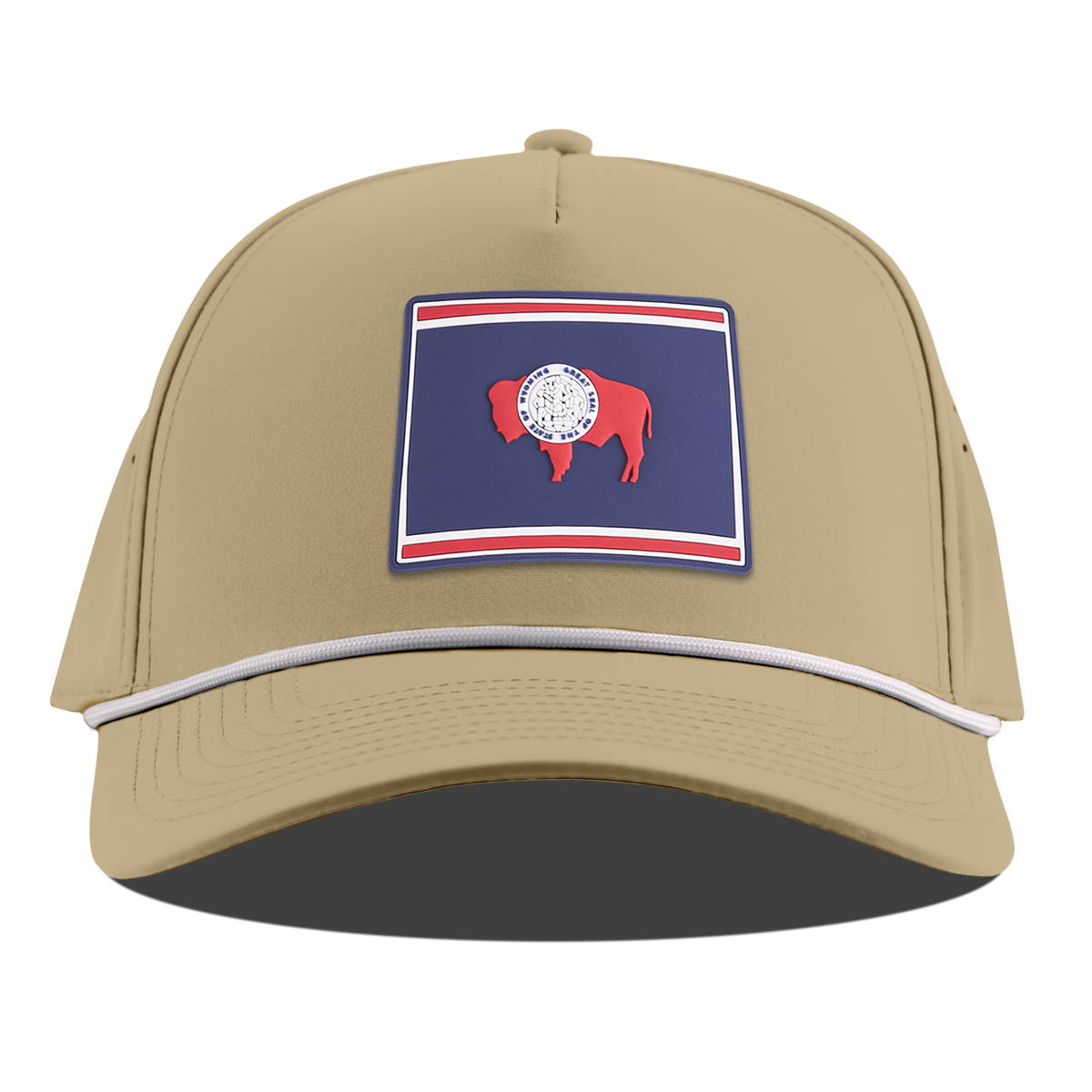 Wyoming Patriot Series Curved 5 Panel Rope Desert