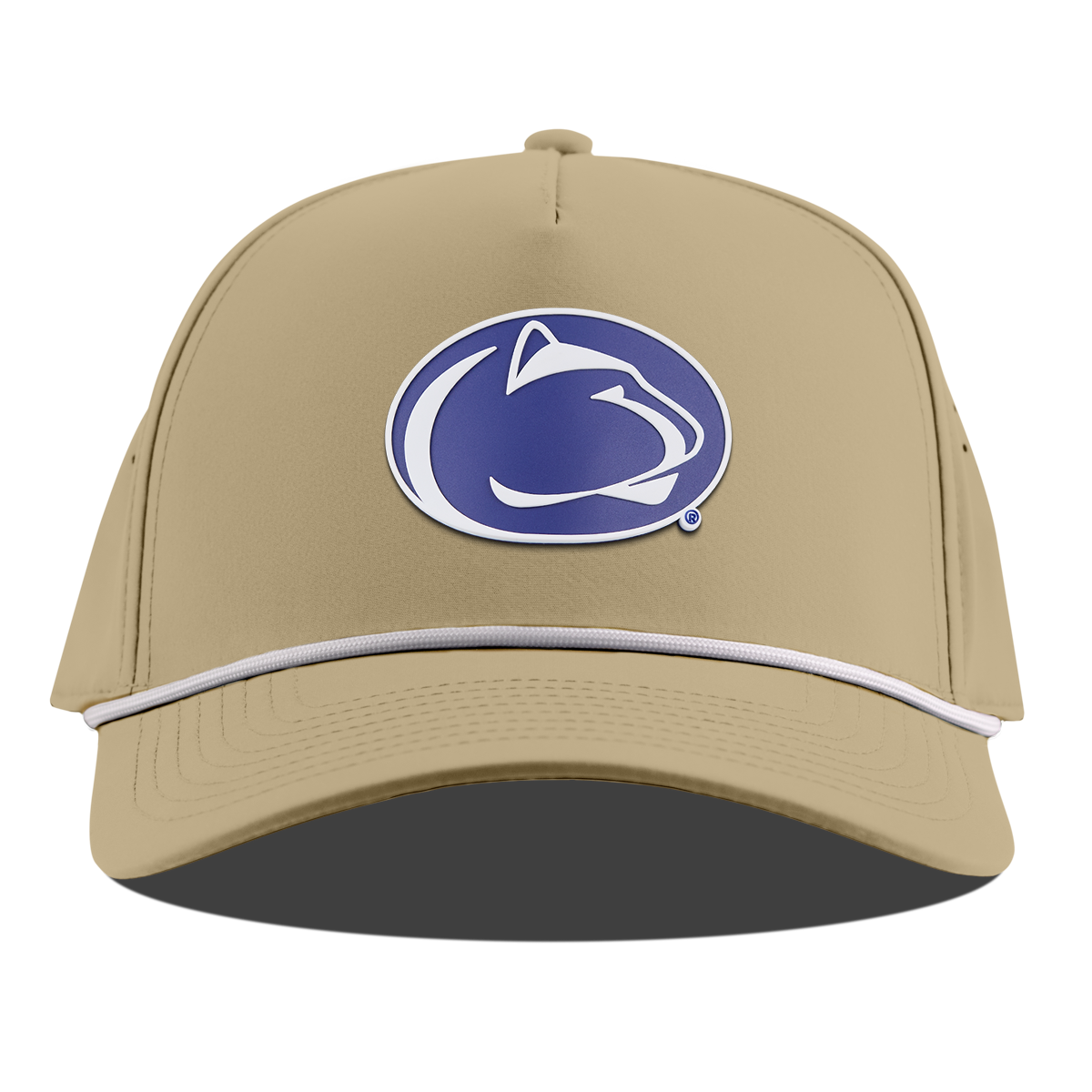 Pennsylvania State University "Penn State Team Logo" Curved 5 Panel Rope Desert