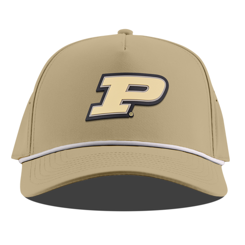 Purdue University "Purdue Block" Curved 5 Panel Rope Desert