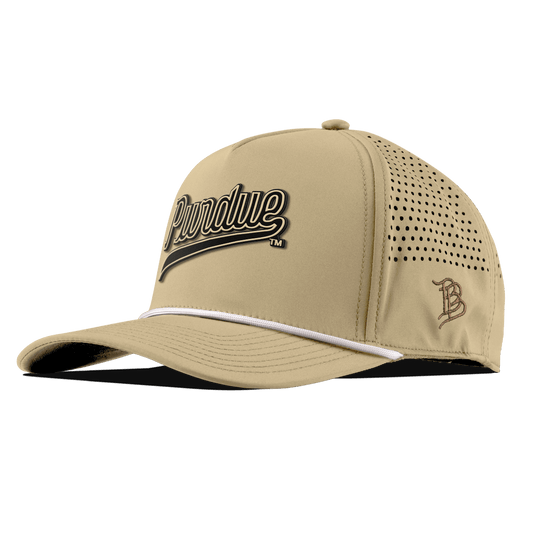 Purdue University "Purdue Script" Curved 5 Panel Rope Desert