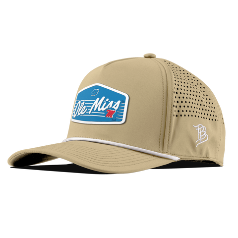 University of Mississippi "Rebel Football" Curved 5 Panel Rope Desert